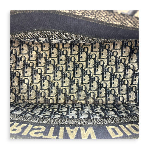 Book Tote Top Handle Bag Medium Blue in Jacquard