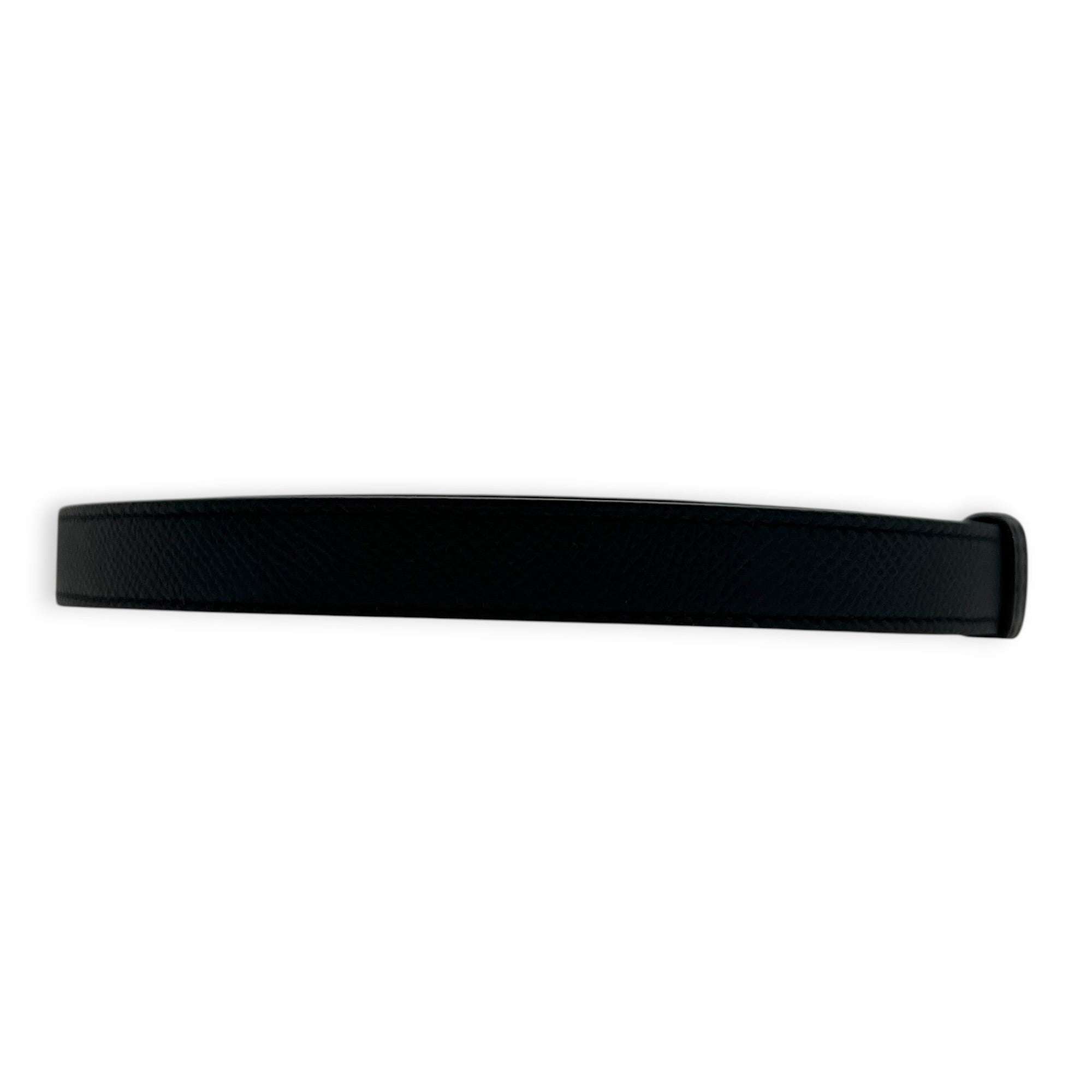Kelly Black Belt in Epsom, Gold hardware
