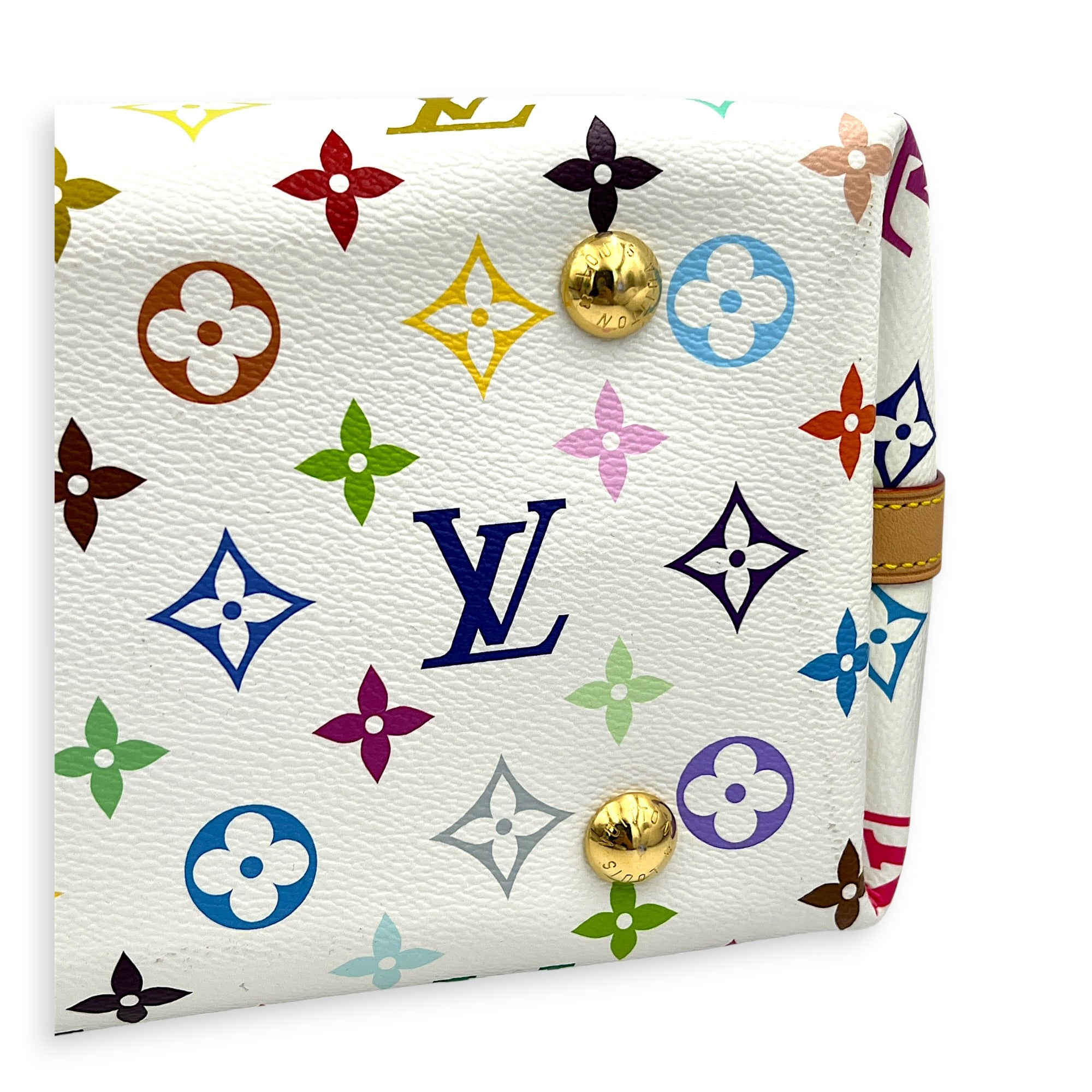 LV x TM Carryall  Shoulder Bag Multi-colour in Monogram Coated Canvas, Gold hardware