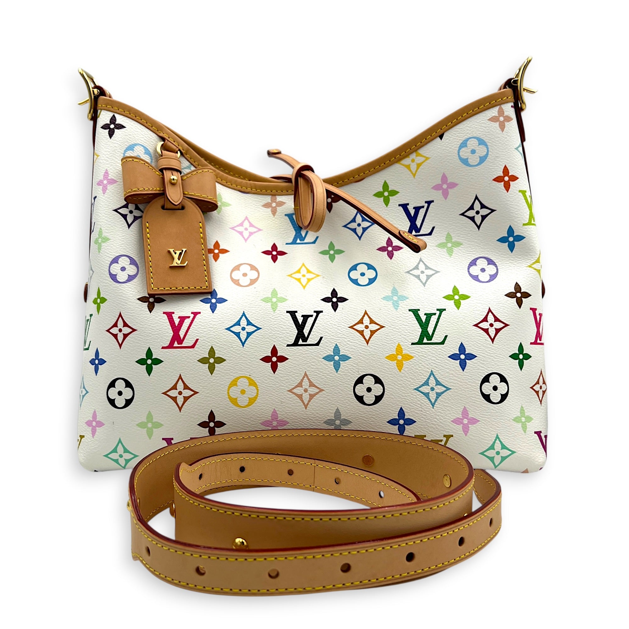 LV x TM Carryall  Shoulder Bag Multi-colour in Monogram Coated Canvas, Gold hardware
