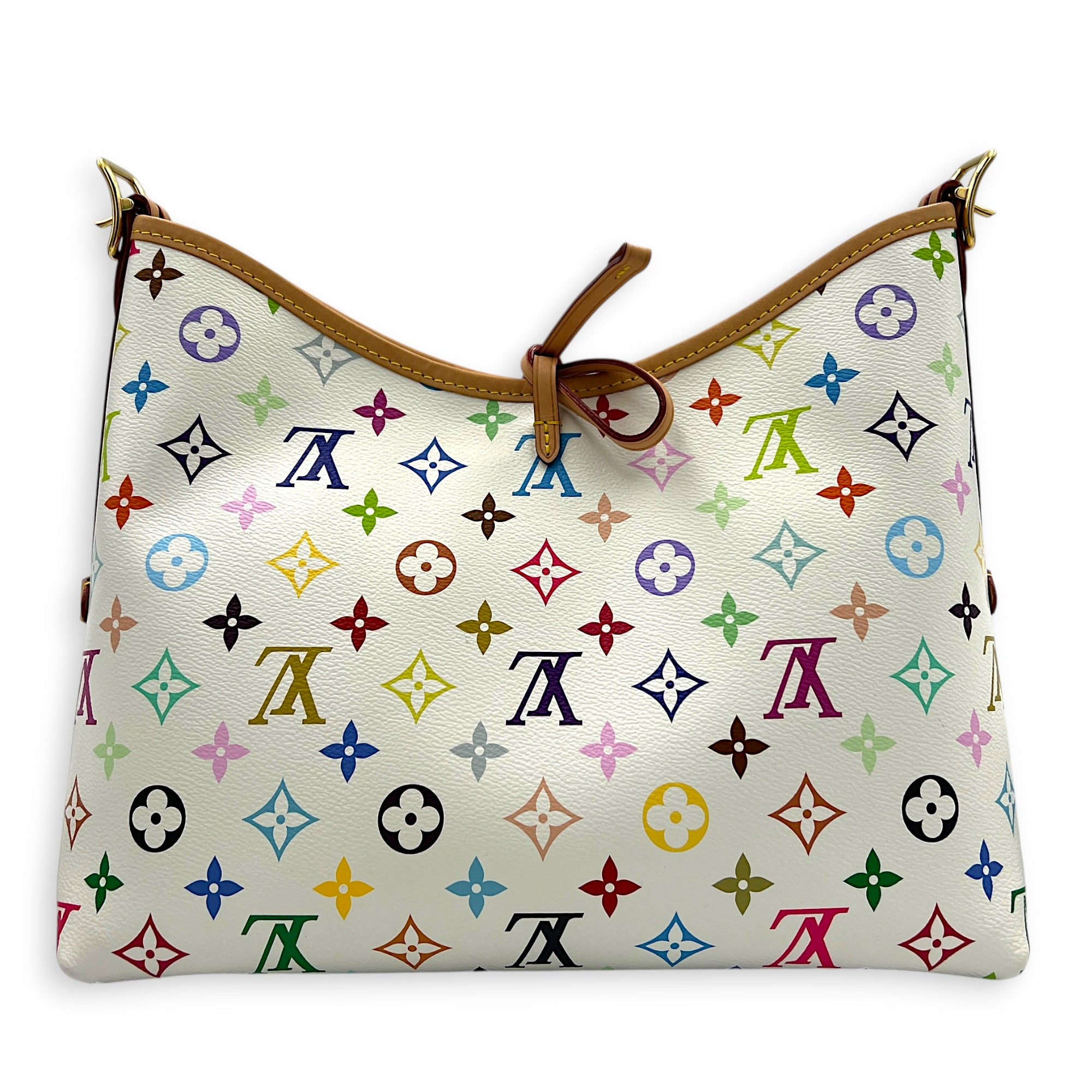 LV x TM Carryall  Shoulder Bag Multi-colour in Monogram Coated Canvas, Gold hardware