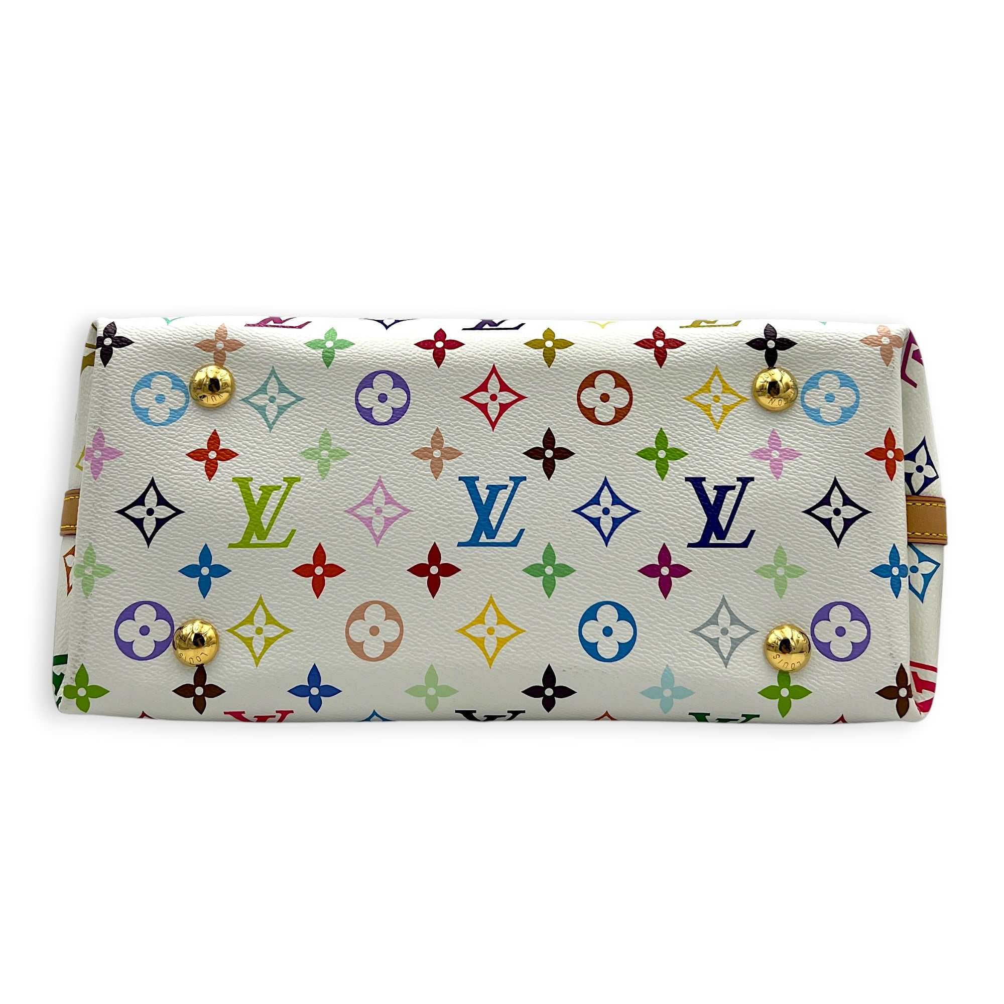 LV x TM Carryall  Shoulder Bag Multi-colour in Monogram Coated Canvas, Gold hardware