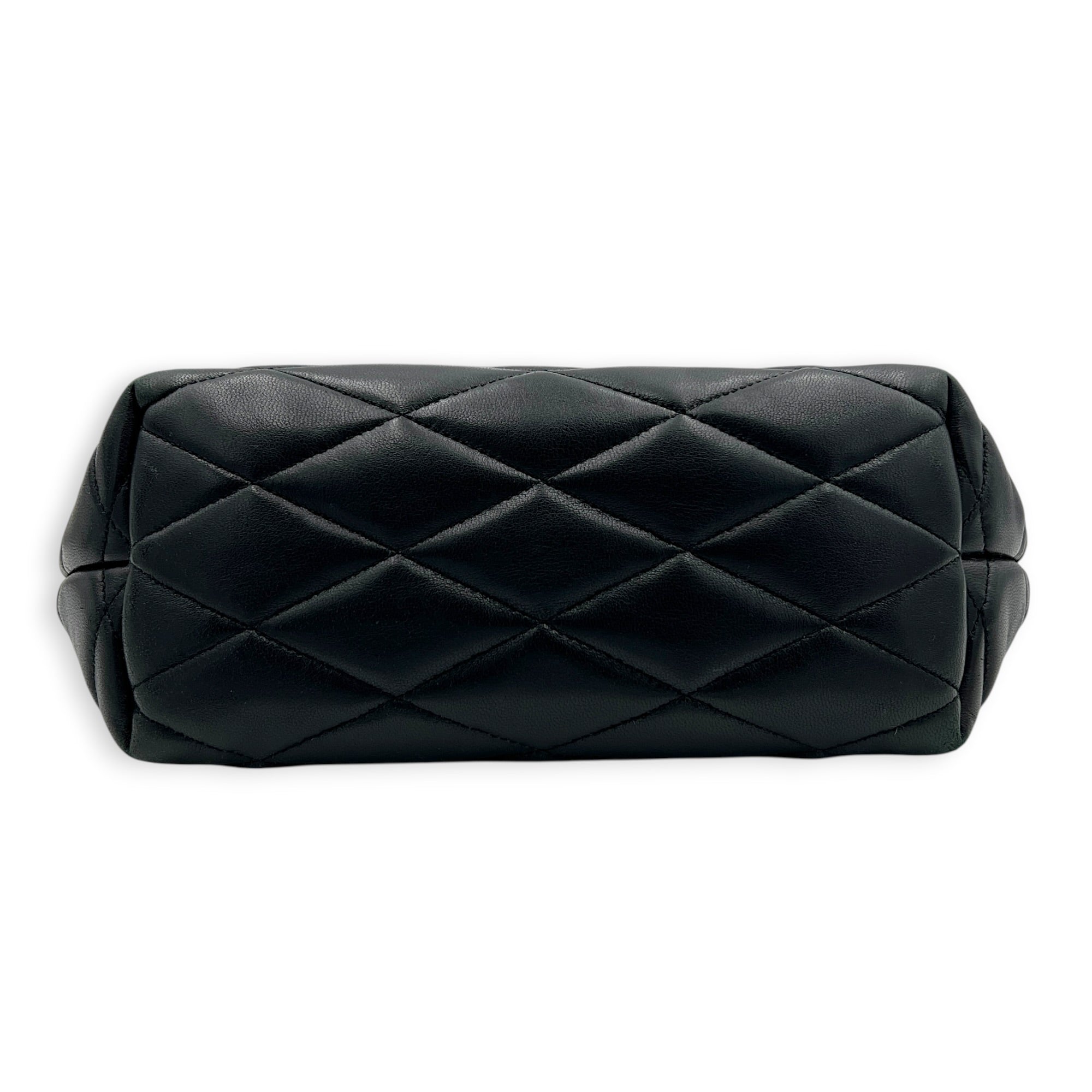 Sade Shoulder Bag Black in Lambskin, Gold hardware