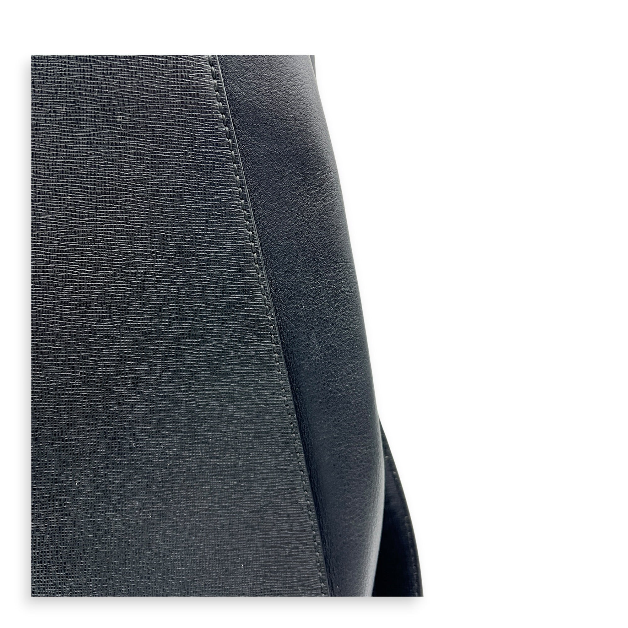 2Jours Top Handle Bag Black in Calfskin, Gold hardware