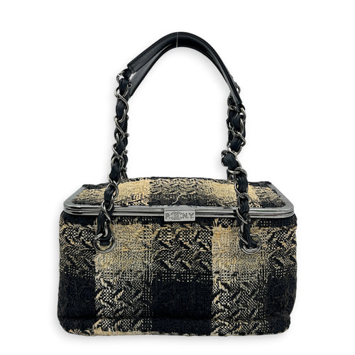 Paris-New York Vanity Bag Multi-colour in Tweed, Silver hardware
