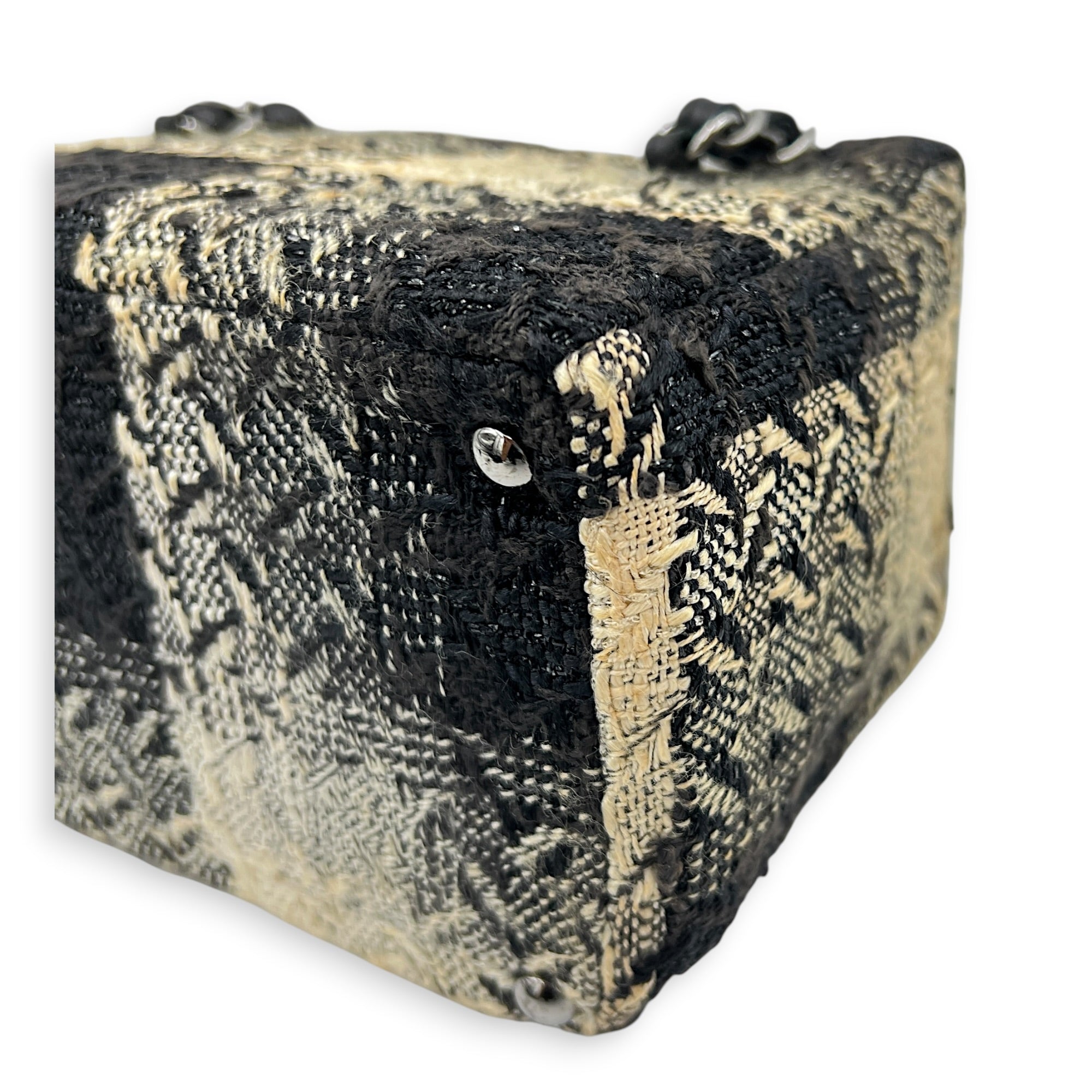 Paris-New York Vanity Bag Multi-colour in Tweed, Silver hardware