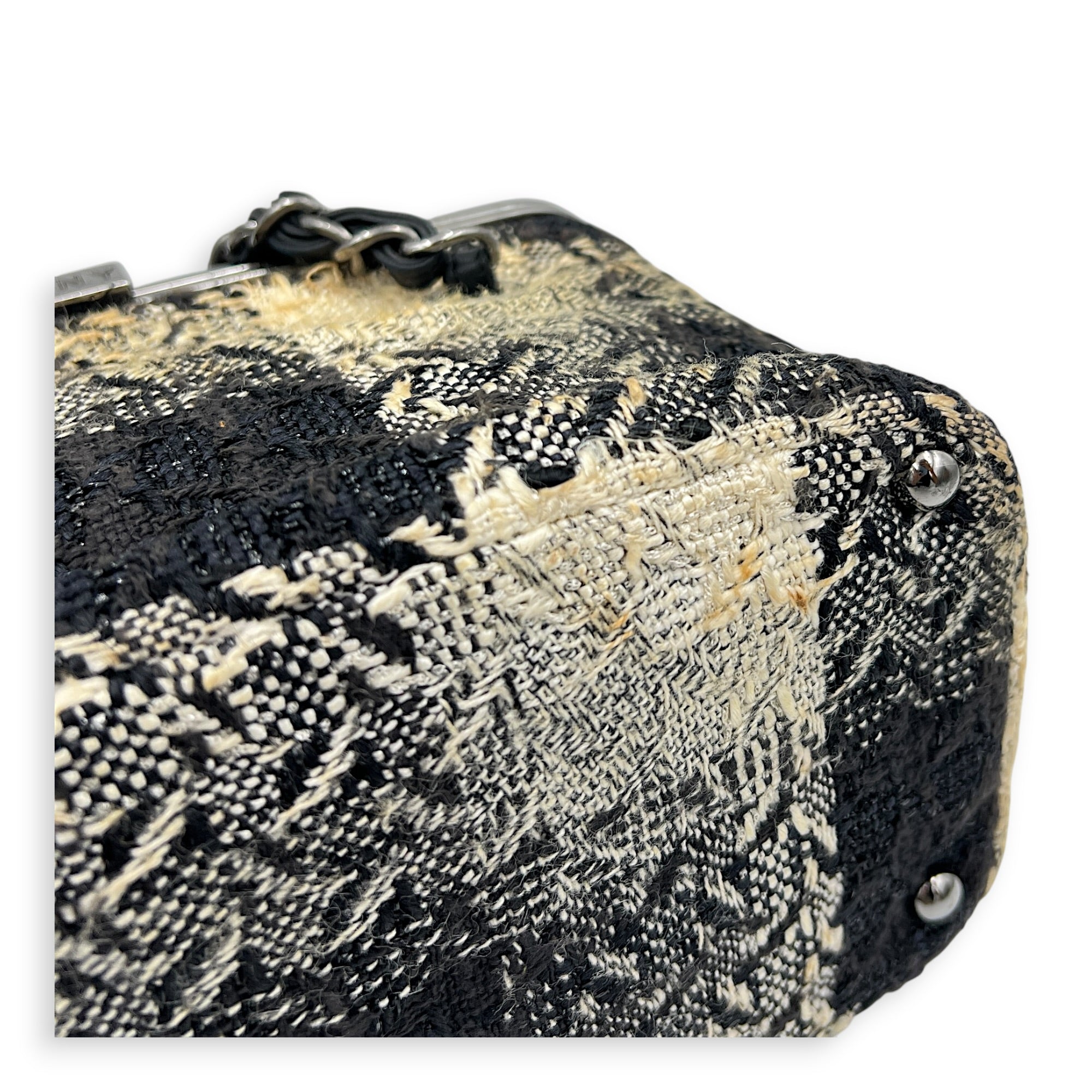 Paris-New York Vanity Bag Multi-colour in Tweed, Silver hardware