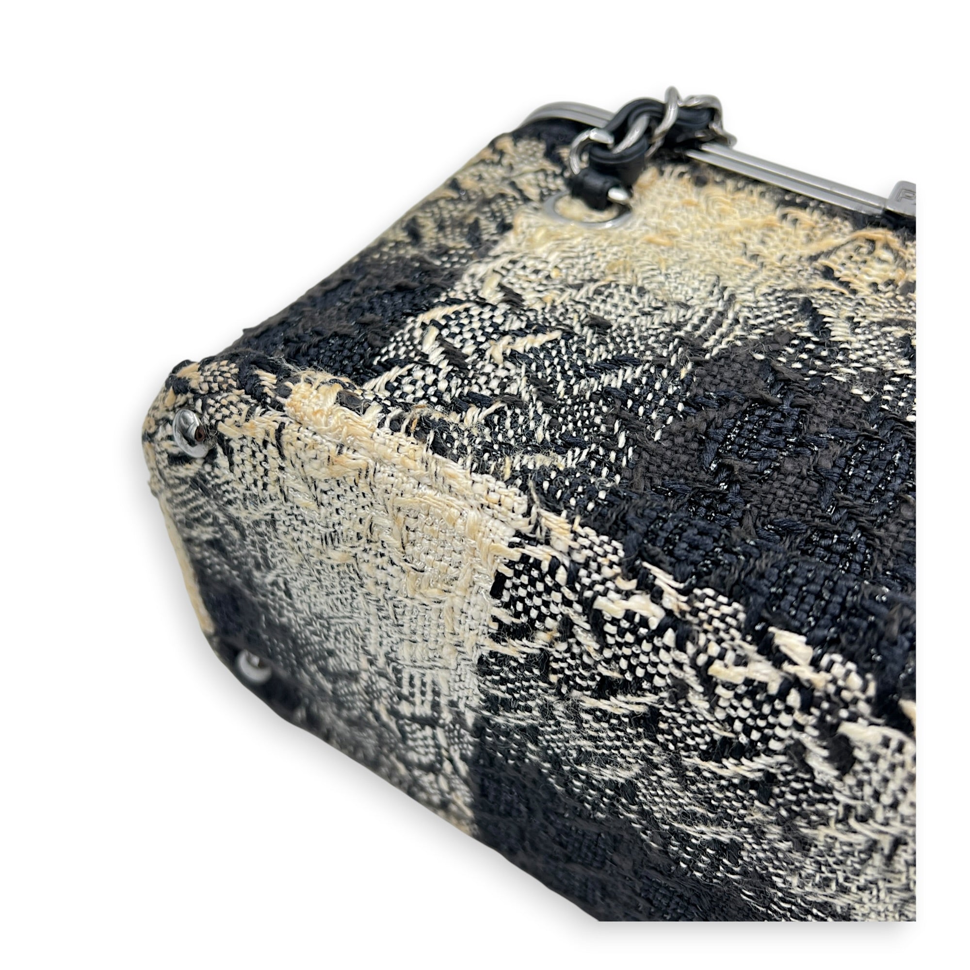 Paris-New York Vanity Bag Multi-colour in Tweed, Silver hardware