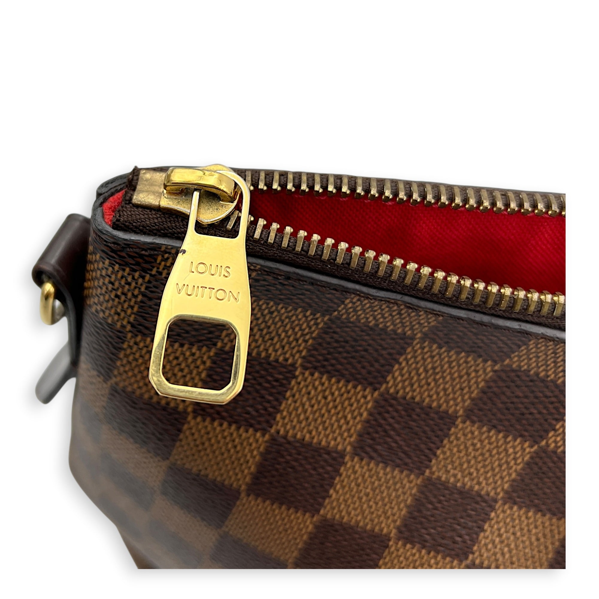 Siena GM Brown Top Handle Bag in Coated Canvas, Gold hardware