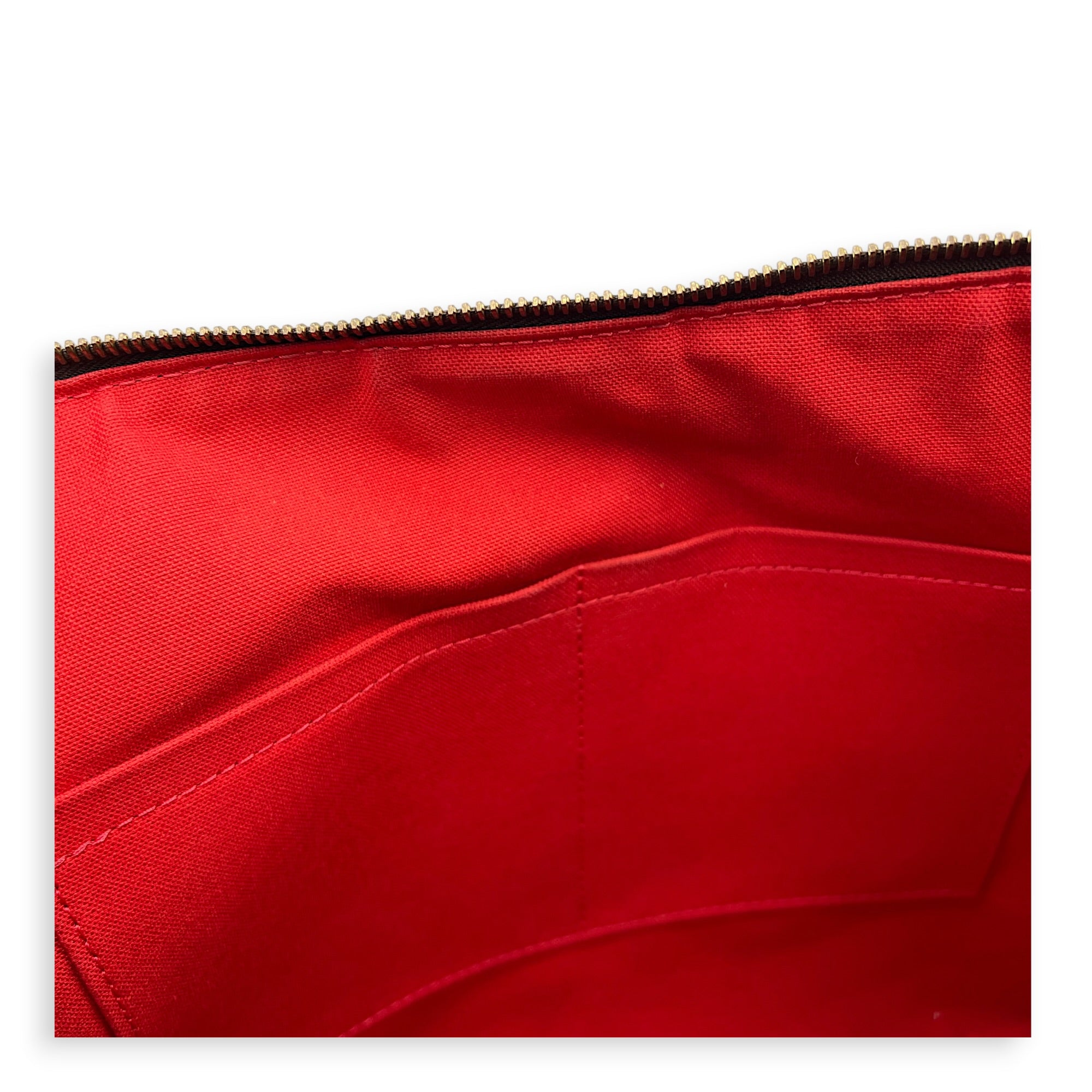 Siena GM Brown Top Handle Bag in Coated Canvas, Gold hardware