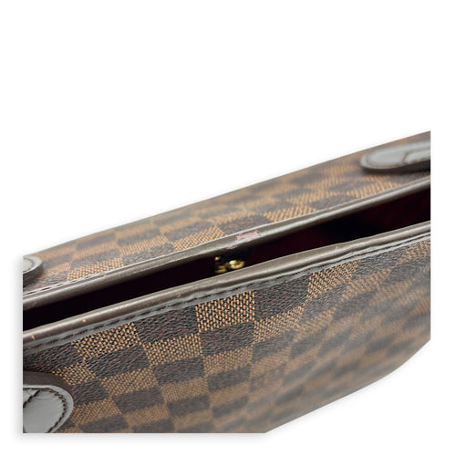 Neverfull MM Damier Ebene Tote Bag in Coated Canvas, Gold hardware