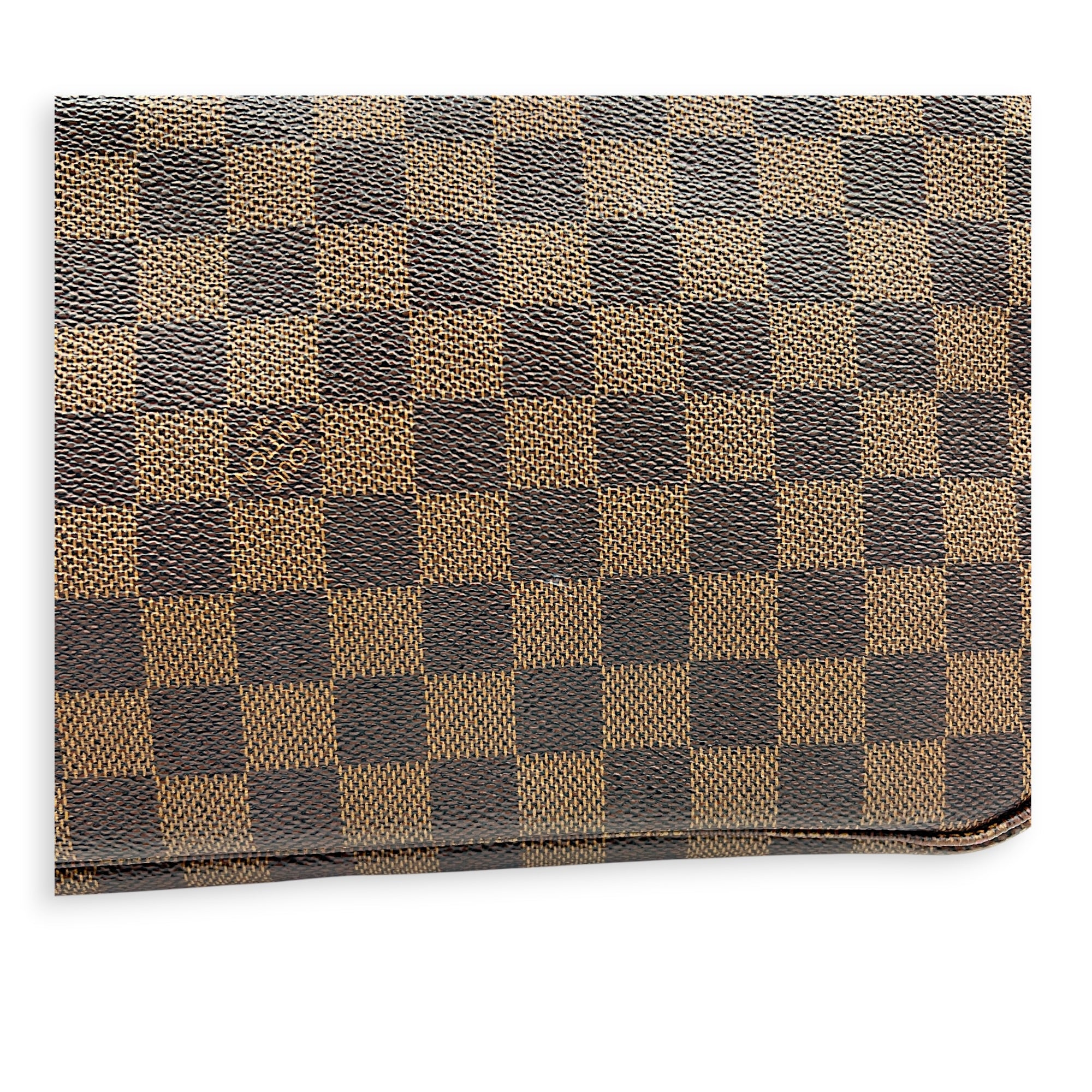 Neverfull MM Damier Ebene Tote Bag in Coated Canvas, Gold hardware
