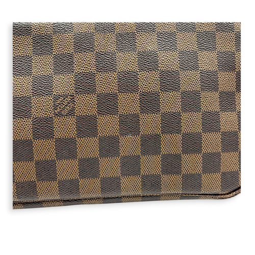 Neverfull MM Damier Ebene Tote Bag in Coated Canvas, Gold hardware