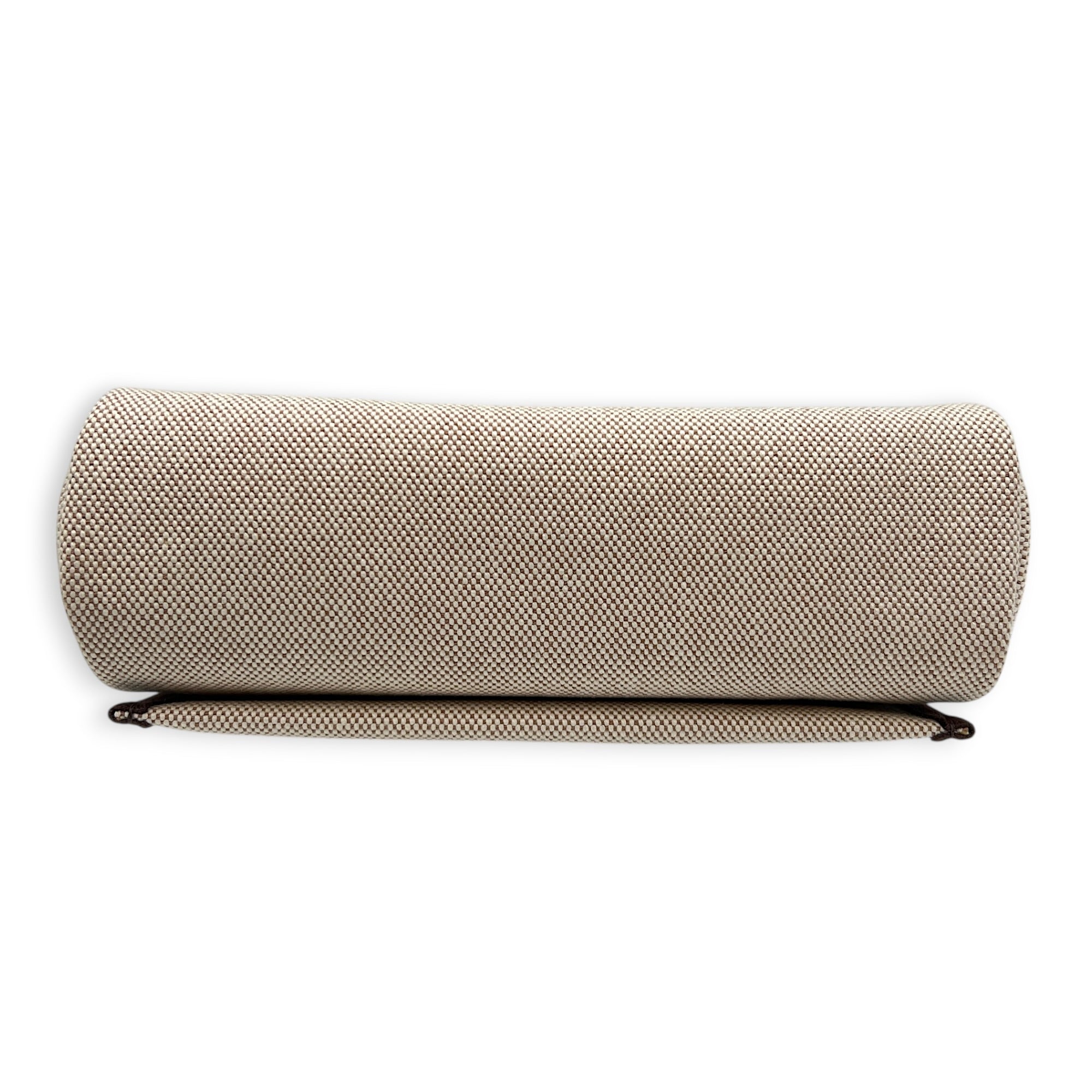 Herbag Mini Beige Shoulder Bag in Canvas, Gold hardware