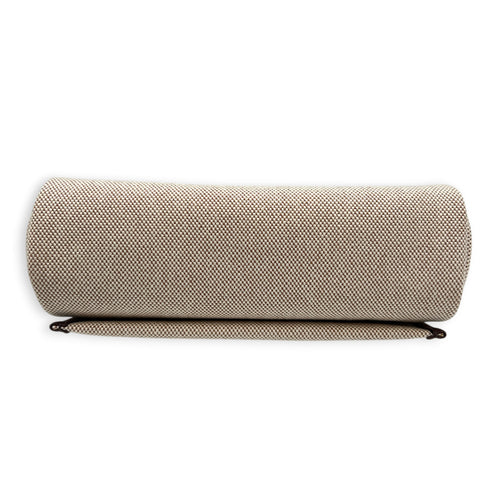 Herbag Mini Beige Shoulder Bag in Canvas, Gold hardware
