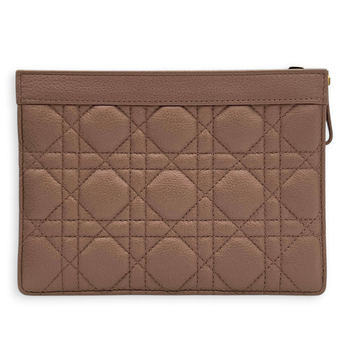 Caro Wallet On Chain Pink in Calfskin, Gold hardware