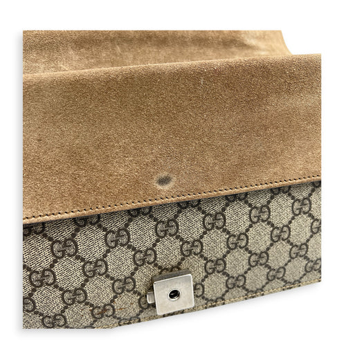 Dionysus Shoulder Bag Small Beige, Silver hardware
