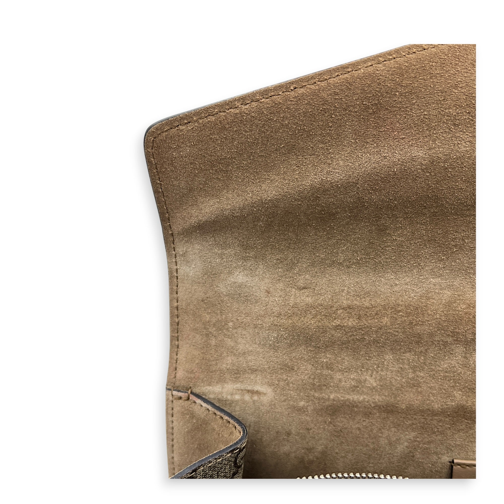 Dionysus Shoulder Bag Small Beige, Silver hardware