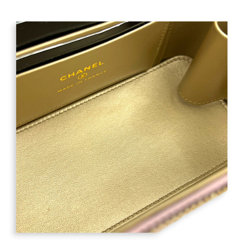 Pearl Crush  Vanity Bag Pink in Lambskin, Gold hardware