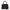 2 Way Turnlock Top Handle Bag Black in Saffiano Leather, Silver hardware