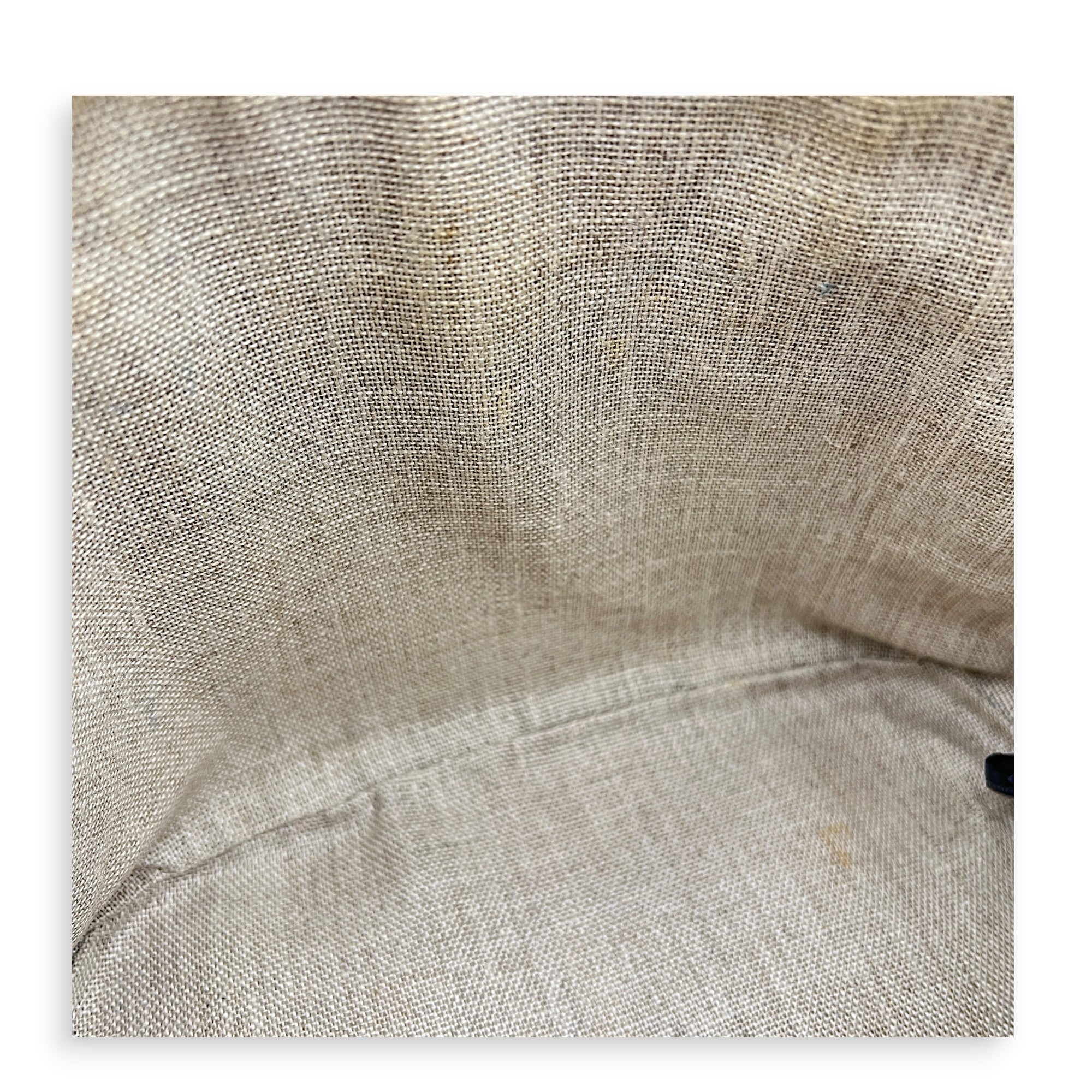 Dome Grey Top Handle Bag in Calfskin, Gold hardware