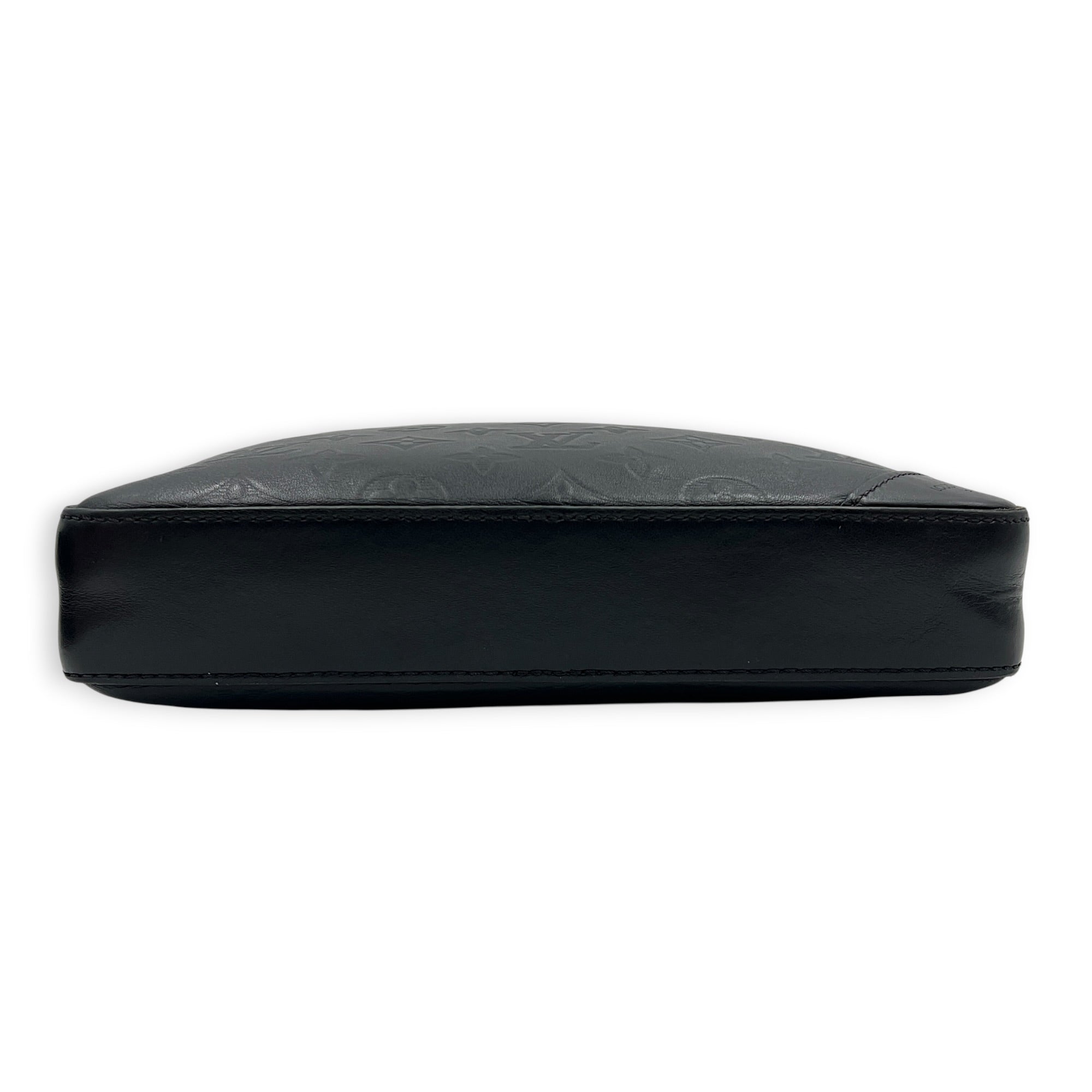 Duo Messenger Black in Calfskin, Monochrome hardware