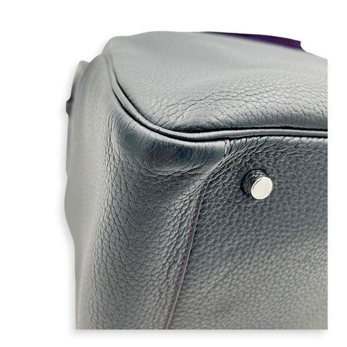 Lindy 34 Eclat Bleu Obscur/ Ultraviolet Shoulder Bag in Clemence, Palladium hardware