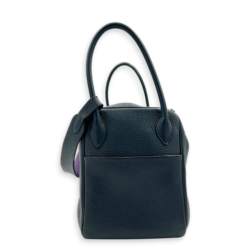 Lindy 34 Eclat Bleu Obscur/ Ultraviolet Shoulder Bag in Clemence, Palladium hardware