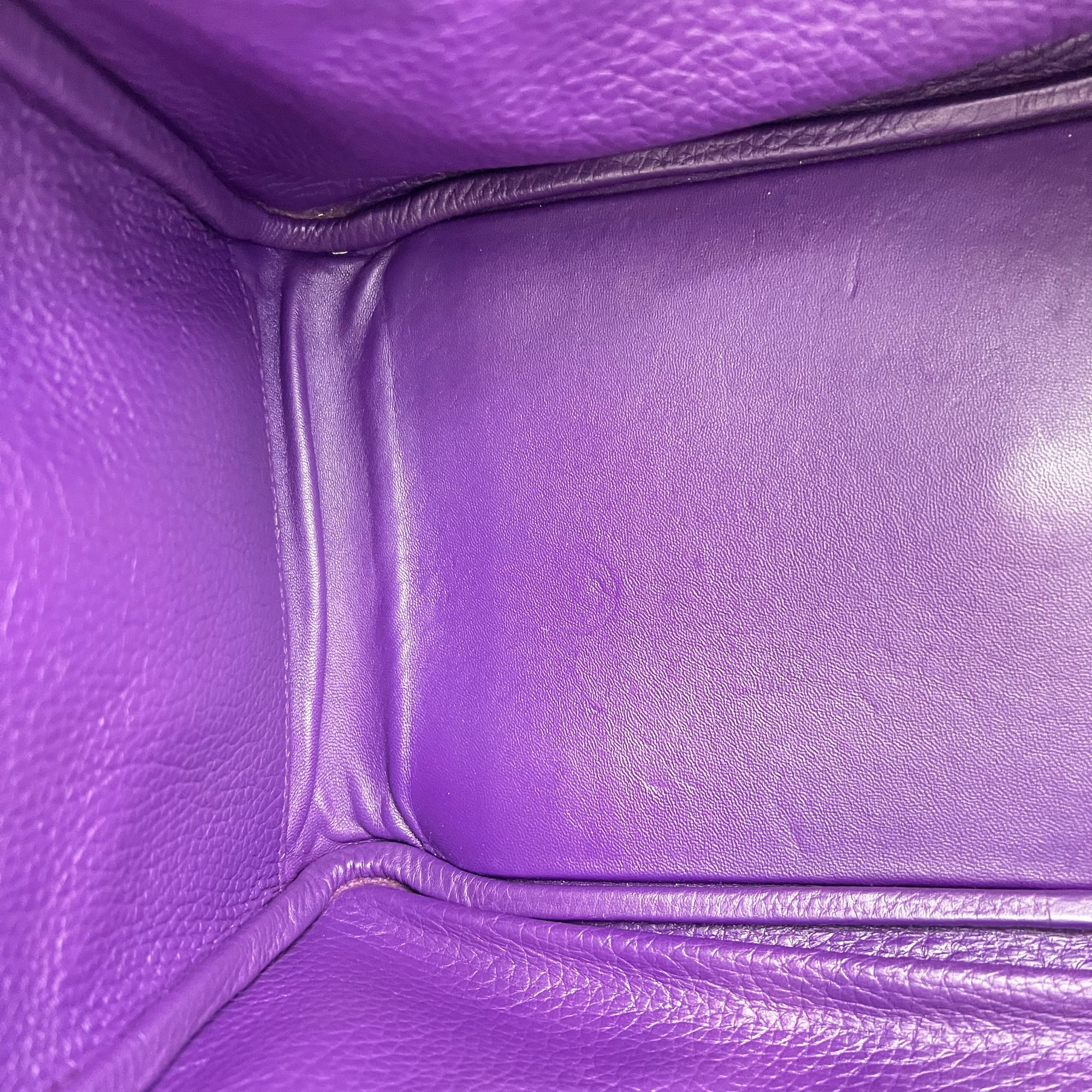 Lindy 34 Eclat Bleu Obscur/ Ultraviolet Shoulder Bag in Clemence, Palladium hardware