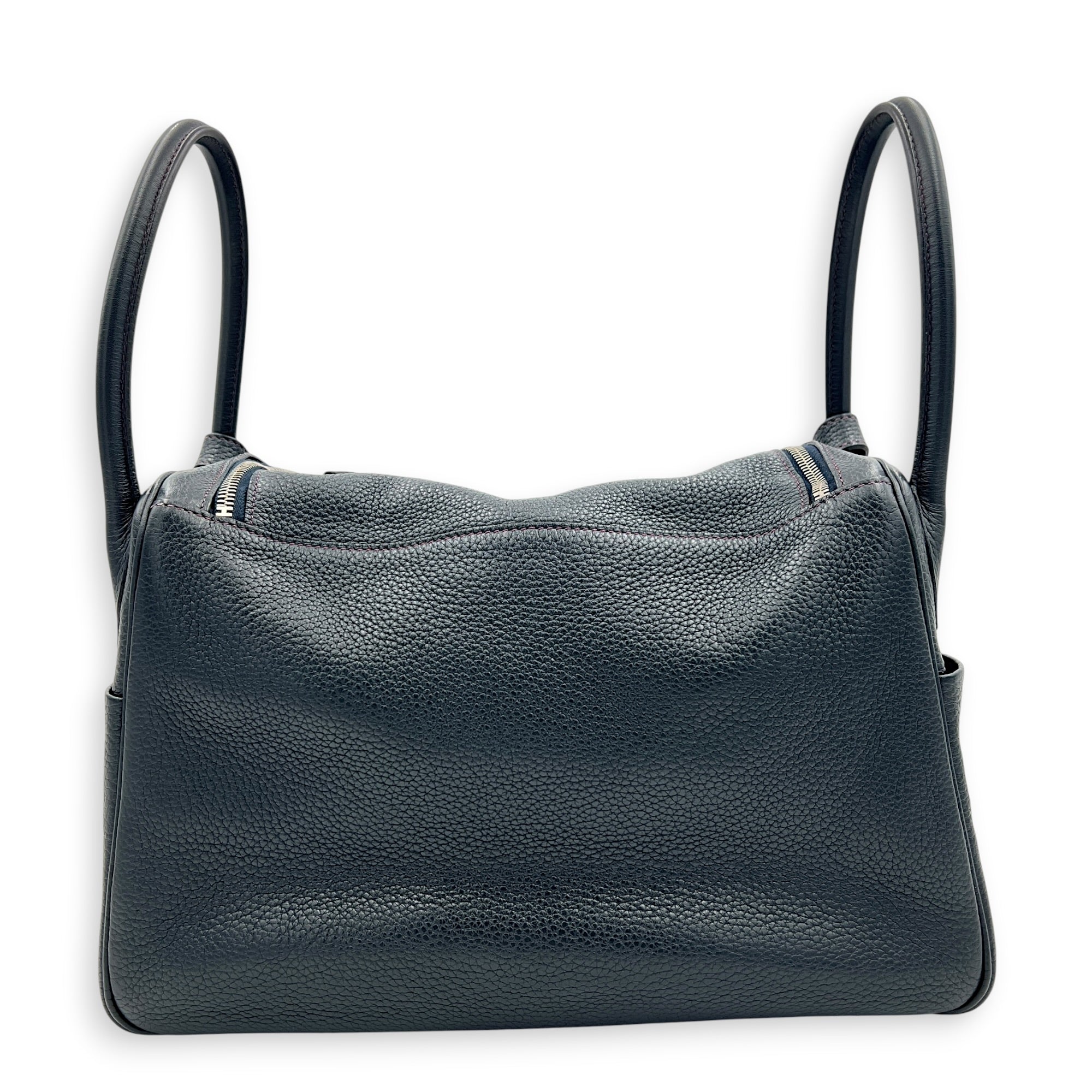 Lindy 34 Eclat Bleu Obscur/ Ultraviolet Shoulder Bag in Clemence, Palladium hardware