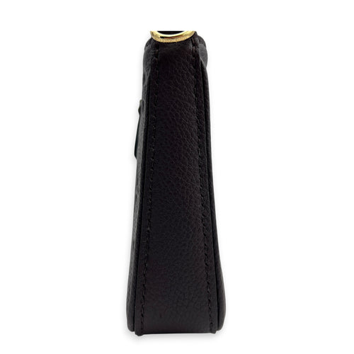 Easy Pouch on Strap Shoulder Bag Marron Glacé in Monogram Empreinte Leather, Gold hardware