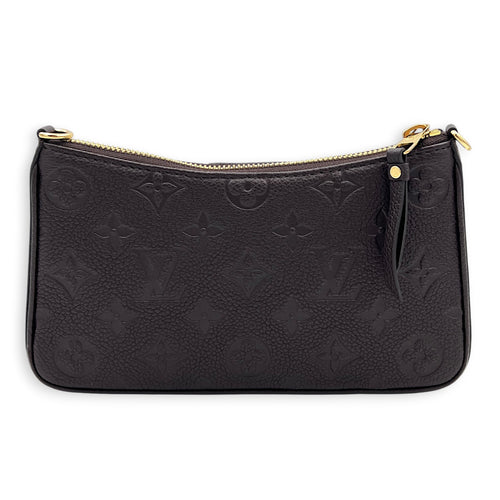 Easy Pouch on Strap Shoulder Bag Marron Glacé in Monogram Empreinte Leather, Gold hardware