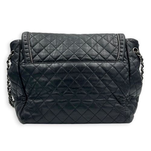 CC Istanbul Accordion Shoulder Bag Black in Calfskin, Ruthenium hardware