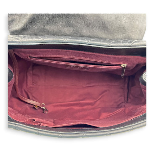 CC Istanbul Accordion Shoulder Bag Black in Calfskin, Ruthenium hardware