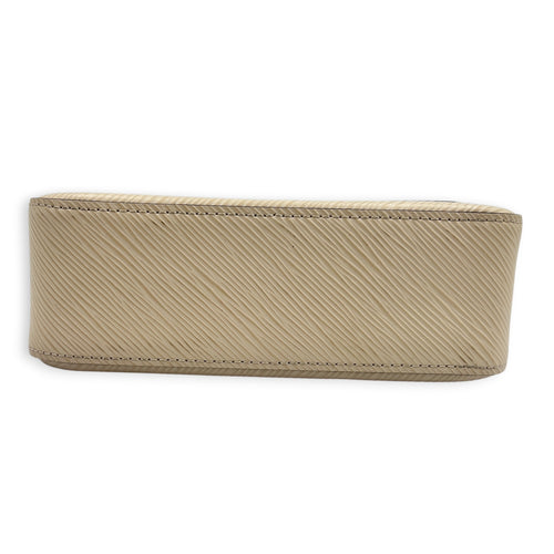 Marellini Shoulder Bag White in Epi Leather, Silver hardware