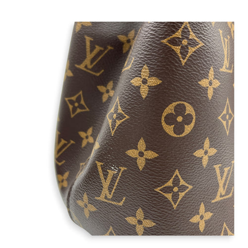 NeoNoe Shoulder Bag MM Brown in Monogram Coated Canvas, Gold hardware
