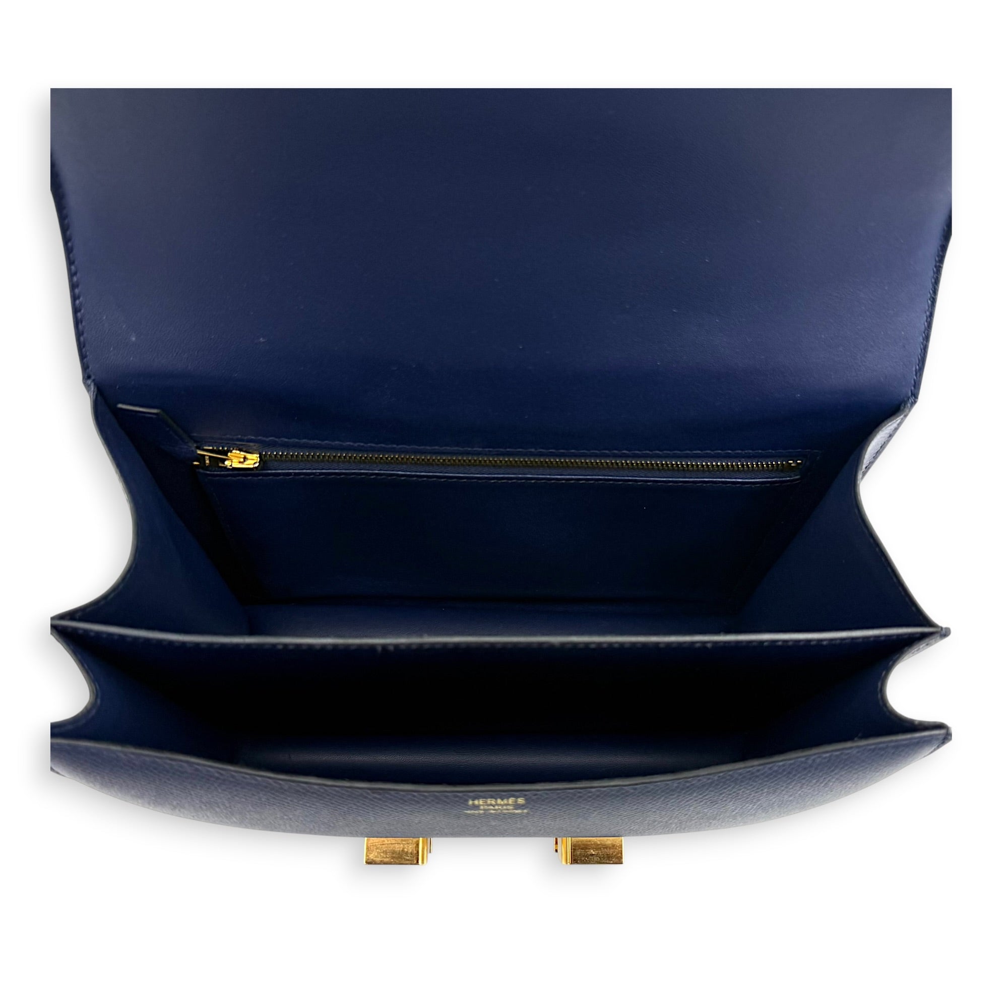 Constance Blue in Epsom, Gold hardware