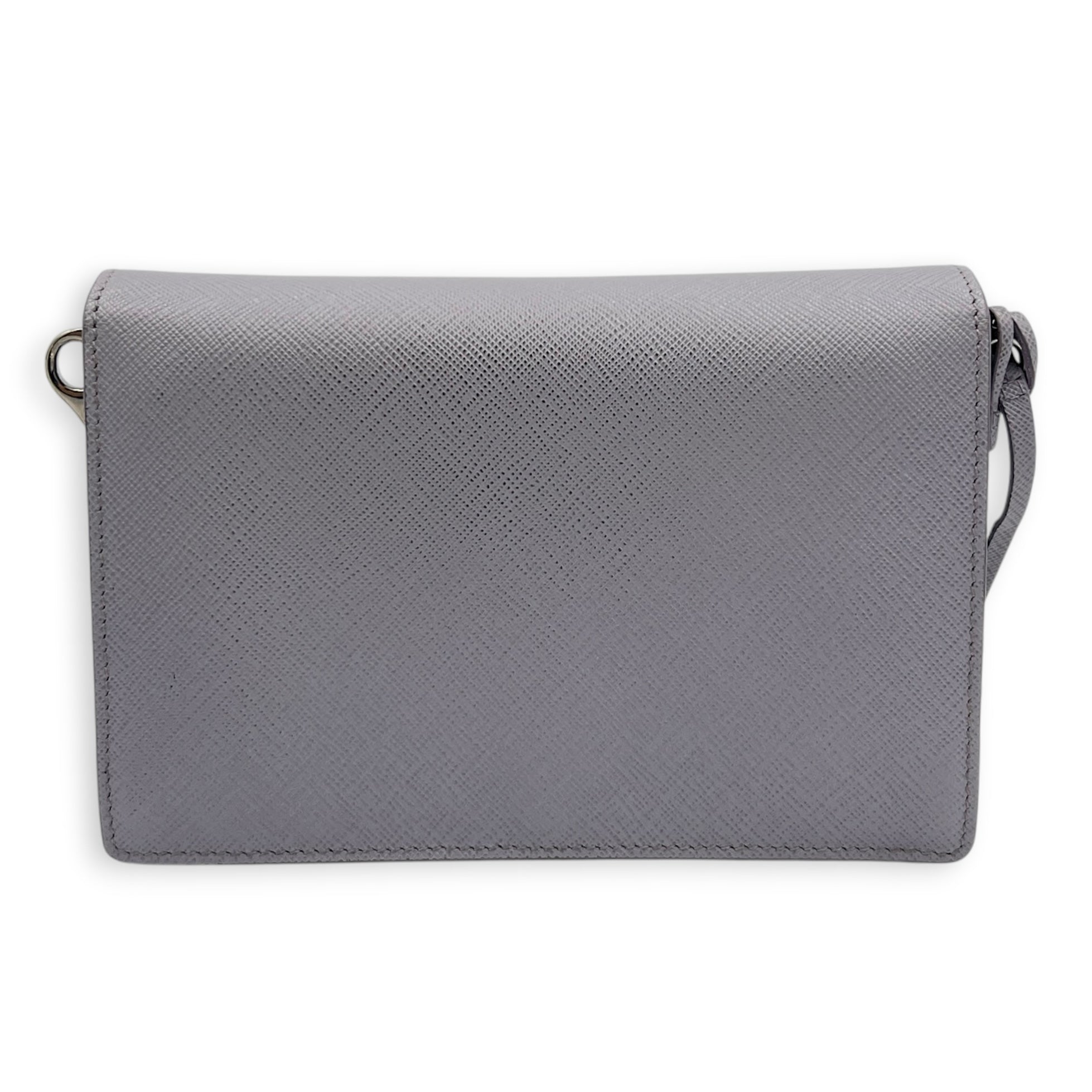 Sound Purple Crossbody Bag in Saffiano Leather,  hardware
