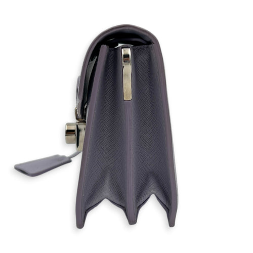 Sound Purple Crossbody Bag in Saffiano Leather,  hardware