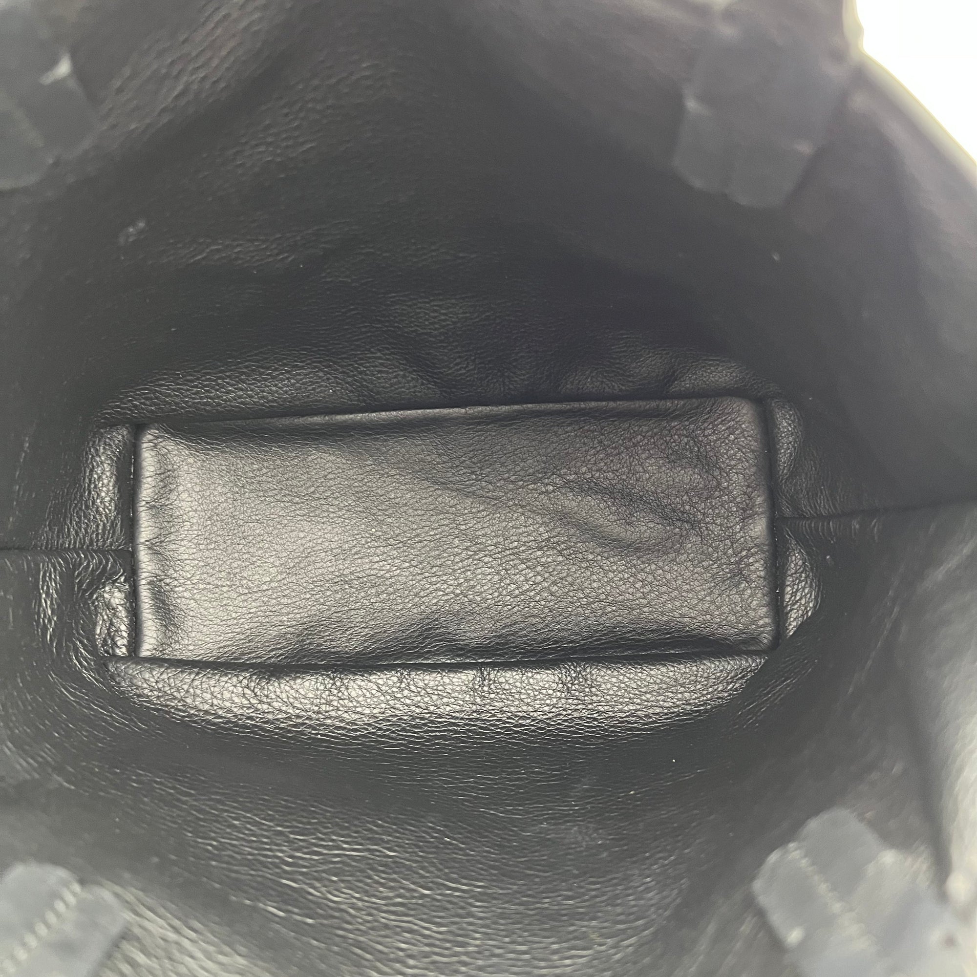 Anjou Tote Bag Mini Black in Coated Canvas, Silver hardware