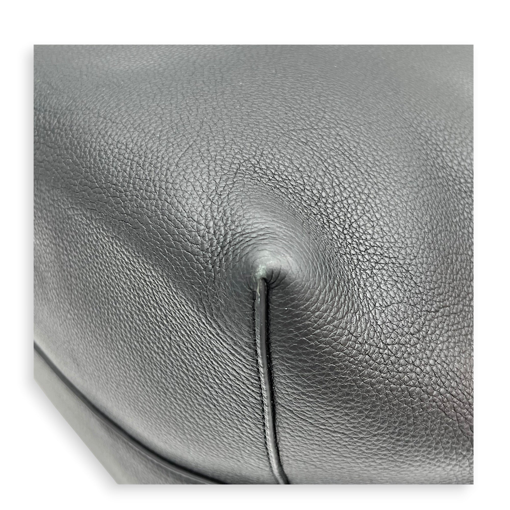 Park N/S Large Black Tote Bag in Calfskin