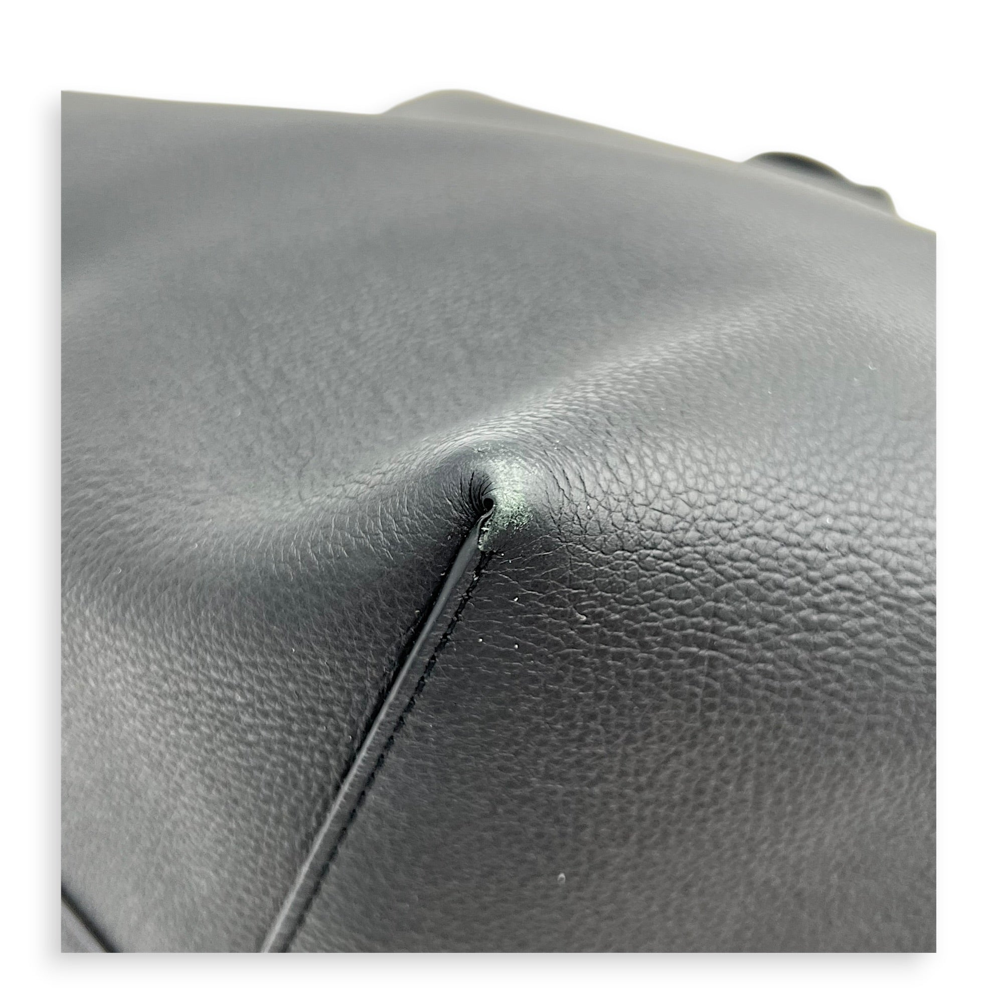 Park N/S Large Black Tote Bag in Calfskin