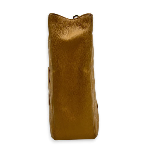 PST Beige Tote Bag in Caviar Leather, Gold hardware
