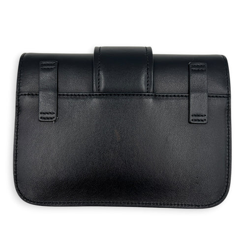 Cahier Belt Bag Black in Calfskin, Gold hardware