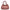Bow Pink Shoulder Bag in Calfskin, Gold hardware