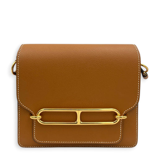 Roulis Brown in Evercolor, Gold hardware
