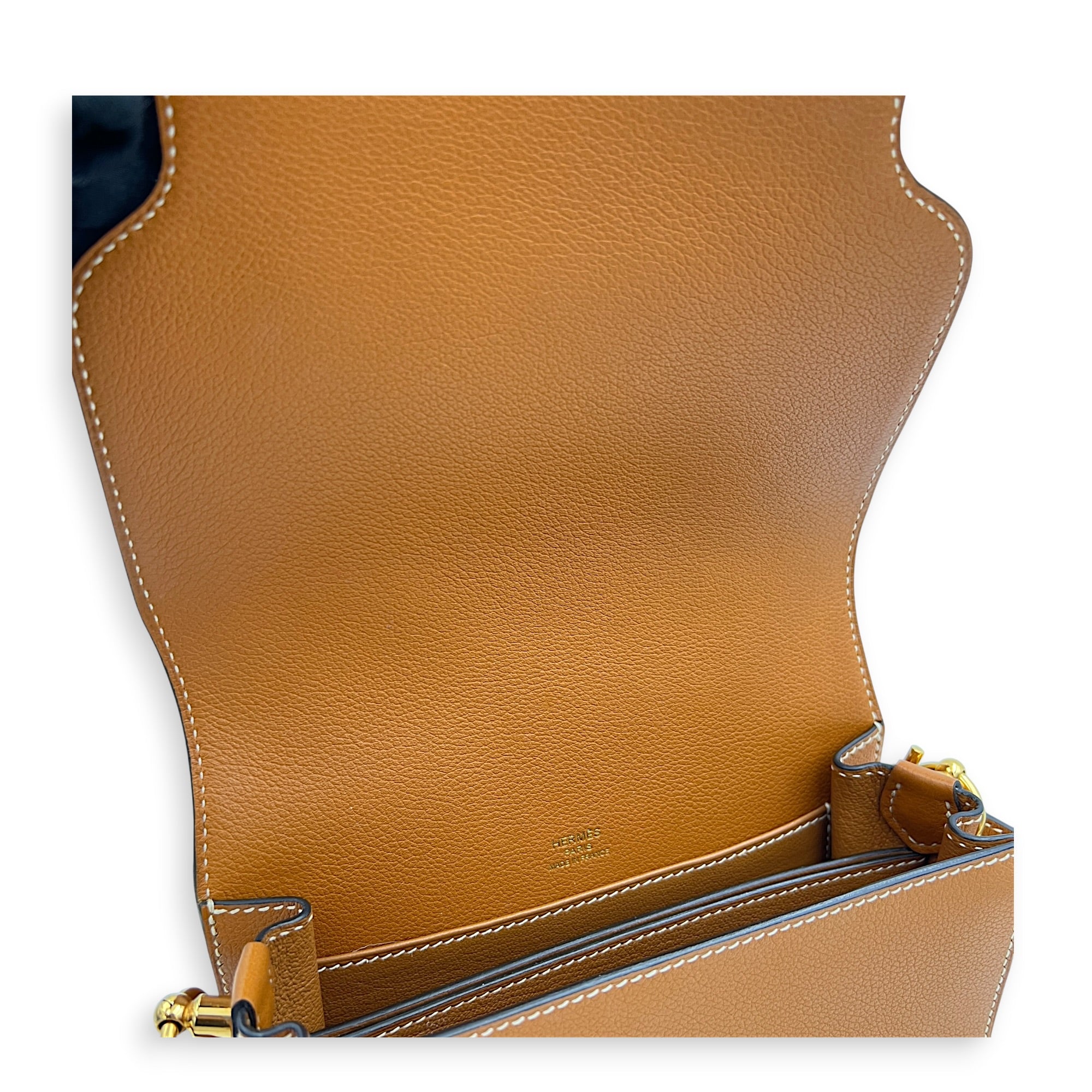 Roulis Brown in Evercolor, Gold hardware