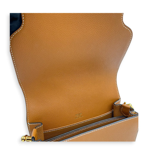Roulis Brown in Evercolor, Gold hardware