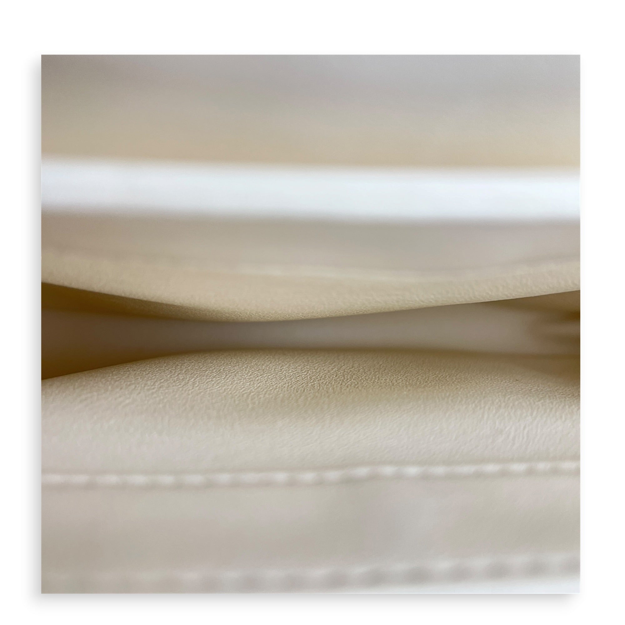 Trendy CC Small White Top Handle Bag in Lambskin, Rose Gold hardware