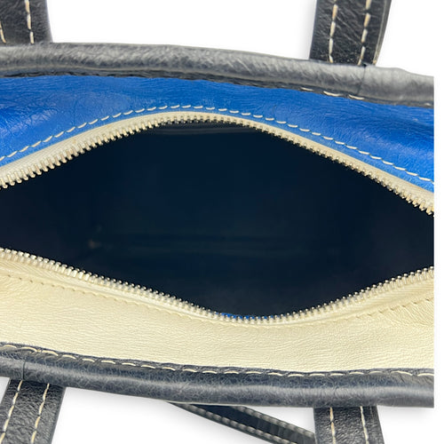 Bazar Shopper XS Multi-colour Top Handle Bag in Calfskin, Silver hardware